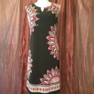 JM Collection Black Floral Print dress